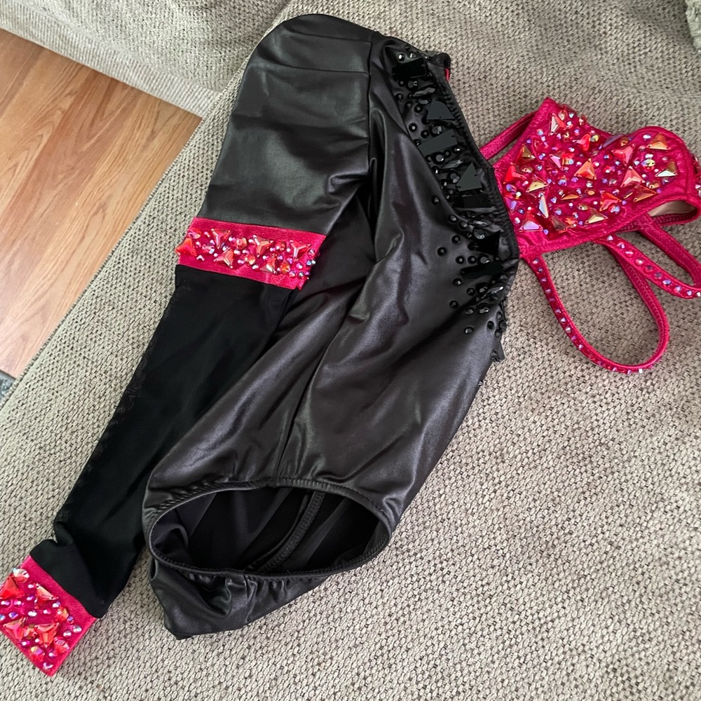 Black and Pink Embellished Jacket